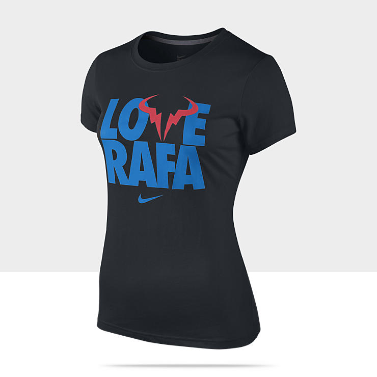 Nike Love Rafa Womens Tennis T Shirt 555377_010_A