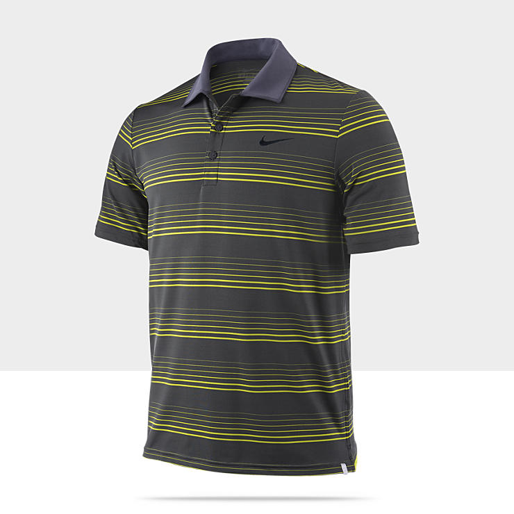  Nike Match Statement Stripe UV Mens Tennis Polo