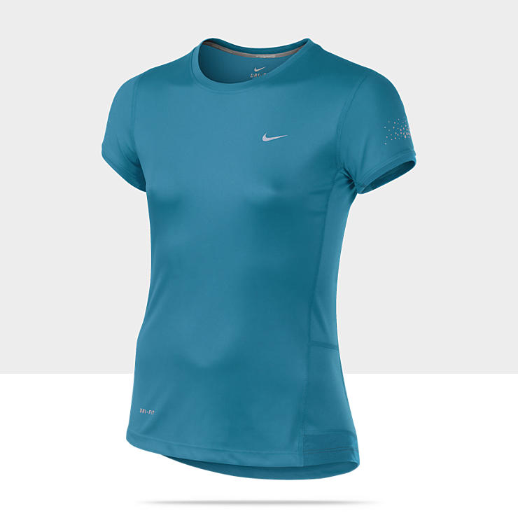 Nike Miler Short Sleeve Girls Running Shirt 521937_422_A