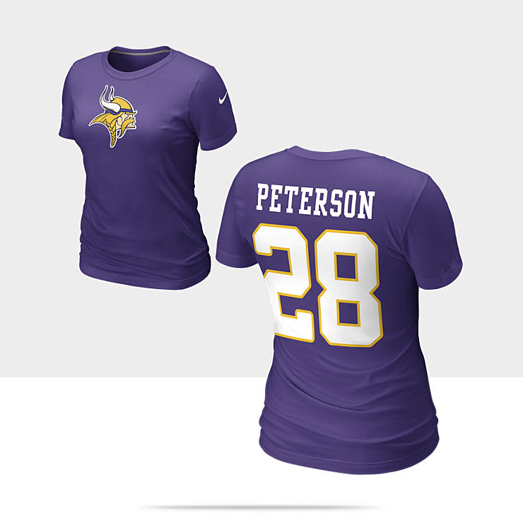 nike name and number nfl vikings adrian peterson women s t shirt $ 32 