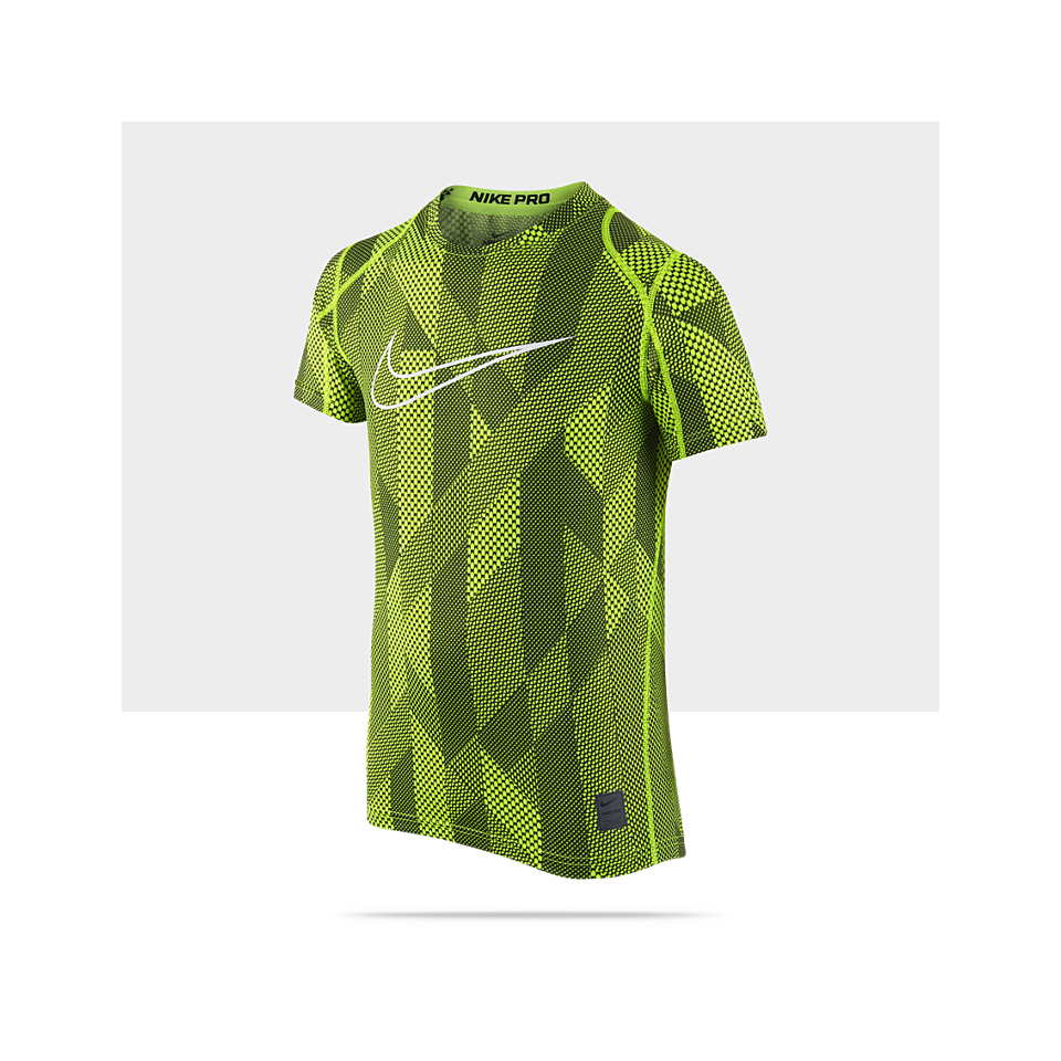 Nike Pro Cool Printed Fitted Boys Training Shirt