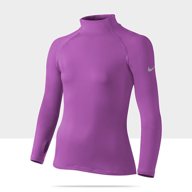 Nike Pro Hyperwarm Fitted Girls Shirt 518168_507_A