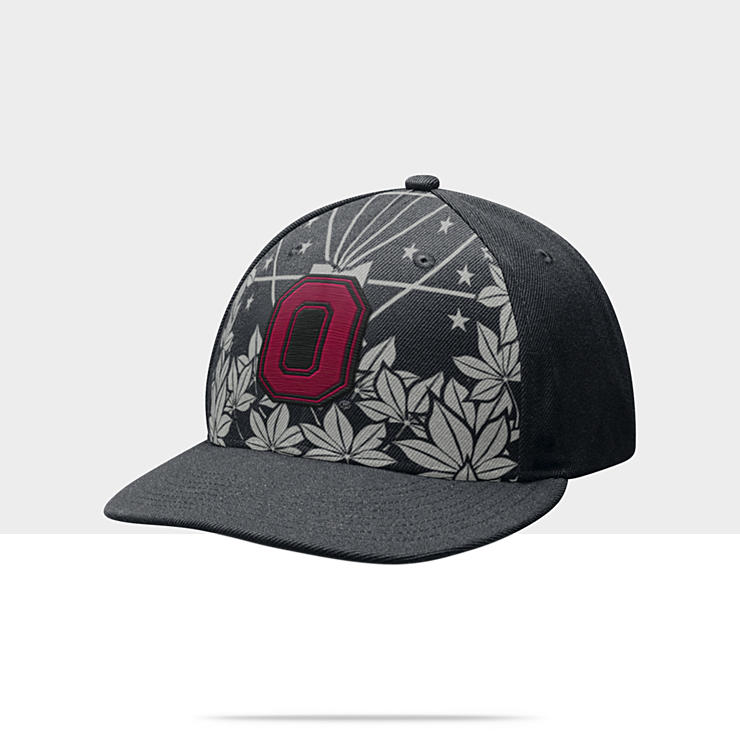 Nike Swoosh Flex 643 Ohio State Aerographic Hat 3650OS_001_A