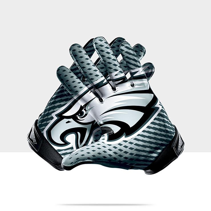  Nike Vapor Jet 2.0 (NFL Eagles) Mens Football Gloves