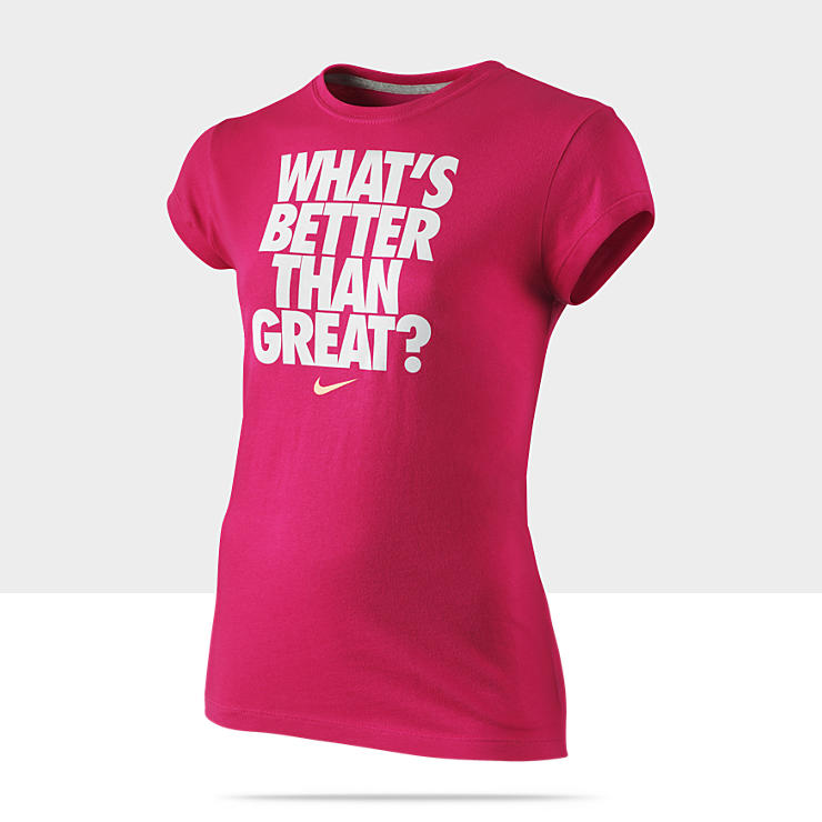 nike what s better than great girls t shirt $ 18 00 $ 10 97