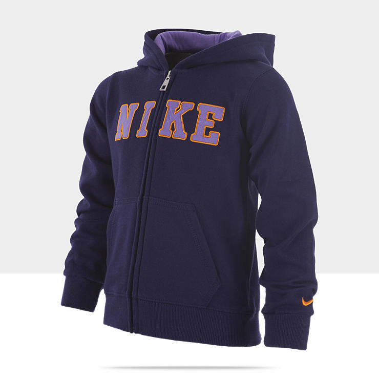 Nike YA76 Fleece Pre School Girls Hoody 369901_659_A