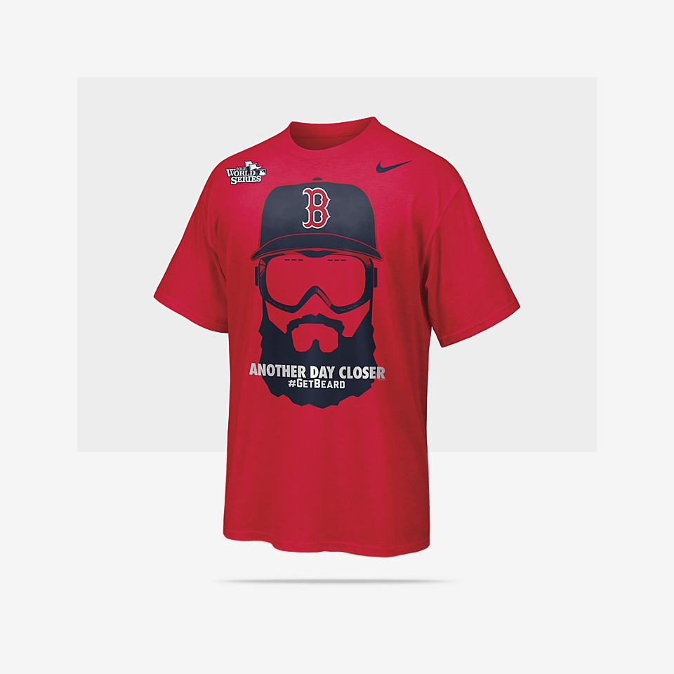 Nike Get Beard (MLB Red Sox) Mens T Shirt