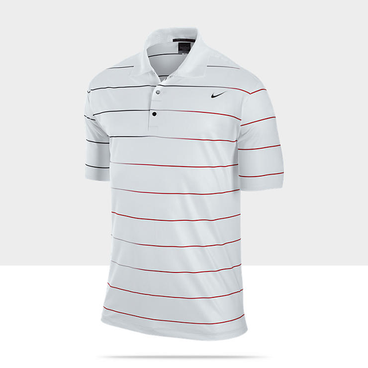 TW Dri FIT Ultra Light Stripe Mens Golf Polo 457989_100_A