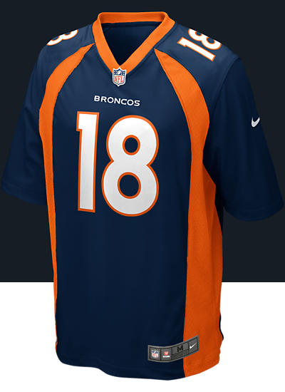    Peyton Manning Mens Football Alternate Game Jersey 479415_421_A