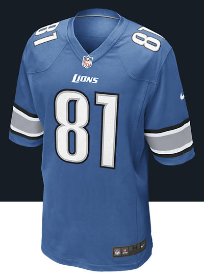 NFL Detroit Lions (Calvin Johnson) Kids Football Home Game Jersey