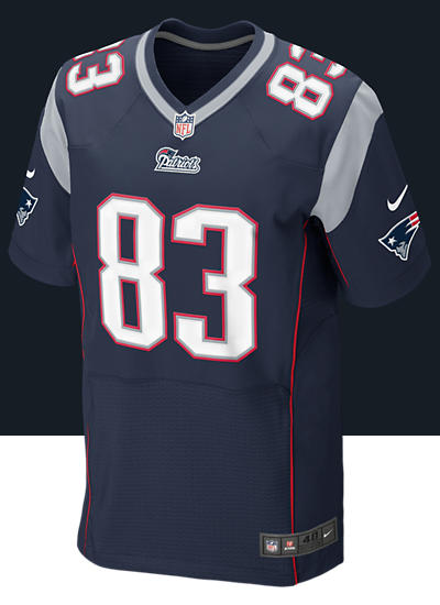    Patriots Wes Welker Mens Football Home Elite Jersey 468898_421_A