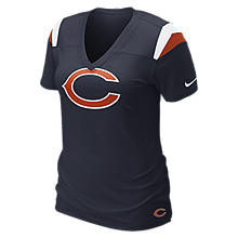 Nike Fashion V Neck NFL Bears Womens T Shirt 469926_459_A