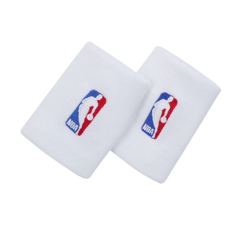 Nike NBA Elite Muñequeras de baloncesto - Blanco