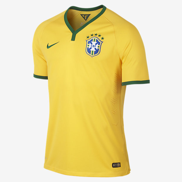 2014 Brasil CBF Match Mens Soccer Jersey.