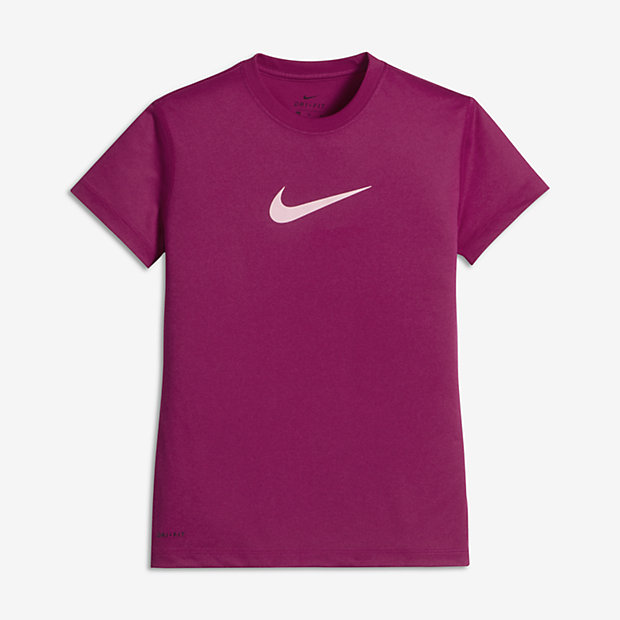 nike t shirts kids pink