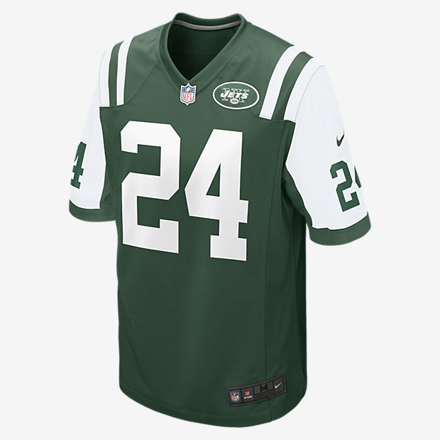 Low Resolution Camisola principal de jogo de futebol americano NFL New York Jets (Darrelle Revis) para homem