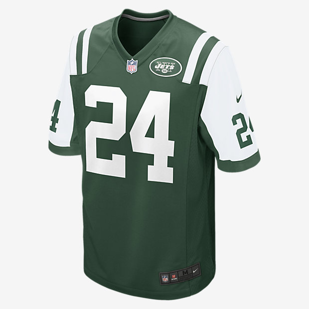 Low Resolution Ανδρική φανέλα αμερικανικού ποδοσφαίρου NFL New York Jets (Darrelle Revis) Home