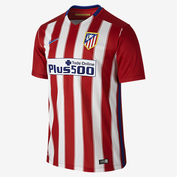 2015/16 Atlético de Madrid Stadium Home Mens Soccer Jersey