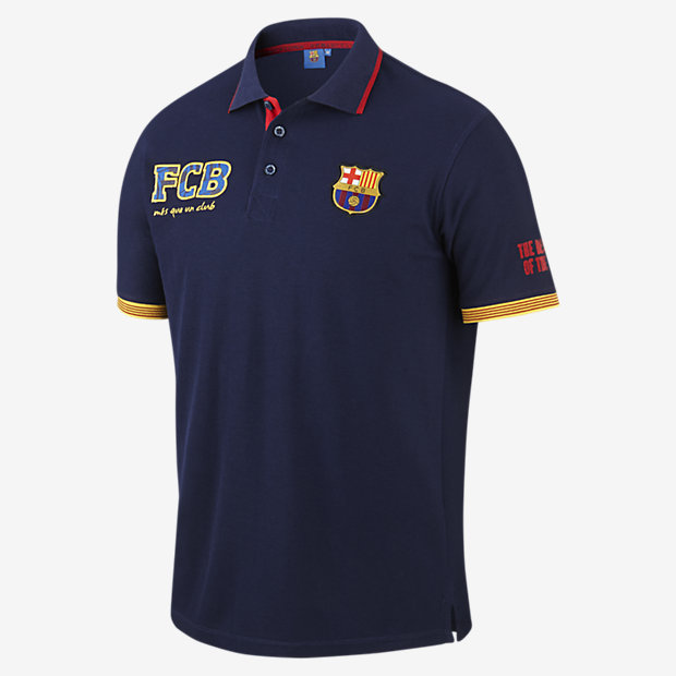 FC Barcelona Marine Men's Polo. Nike LU