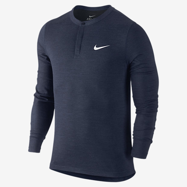 Nike Wool Henley Men's Tennis Shirt. Nike.com