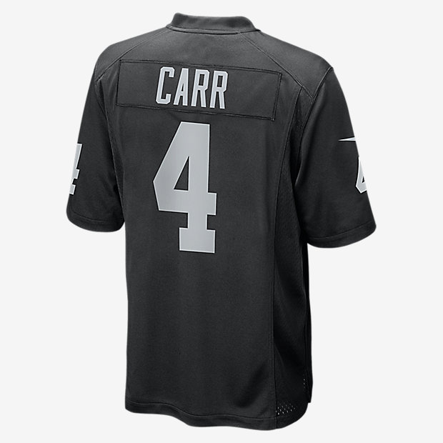 Camiseta Nike NFL Las Vegas Raiders Derek Carr Number 4 T-Shirt Black