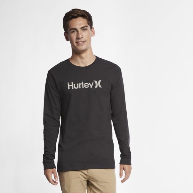 Мужская футболка с длинным рукавом Hurley One And Only Push Through Nike 888412797370