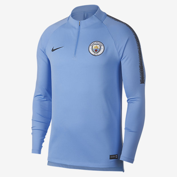 Мужская игровая футболка с длинным рукавом Manchester City FC Dri-FIT Squad Drill Nike 888413637859