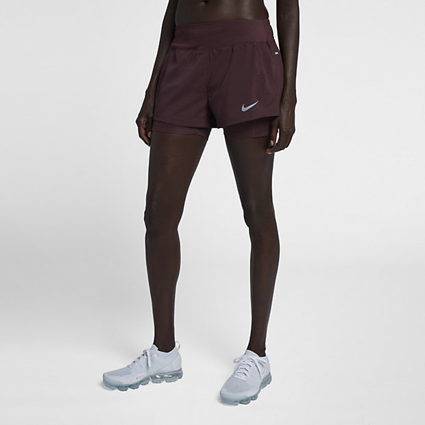 Женские беговые шорты 2 в 1 Nike Eclipse 191884140767