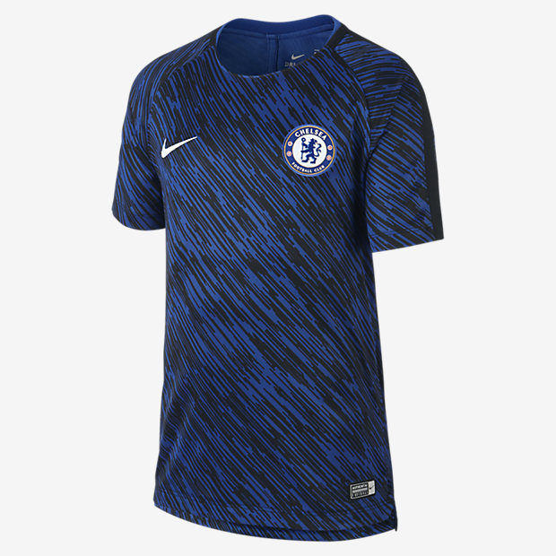 Игровая футболка с коротким рукавом для школьников Chelsea FC Dri-FIT Squad Nike 888411386278