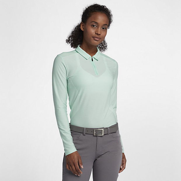 Женская рубашка-поло с длинным рукавом для гольфа Nike Zonal Cooling 191887898801