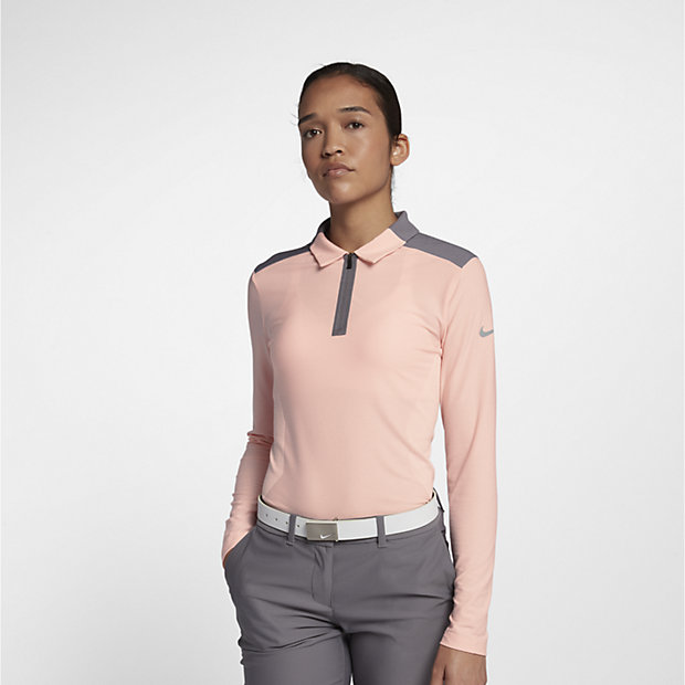 Женская рубашка-поло с длинным рукавом для гольфа Nike Zonal Cooling 886066306177