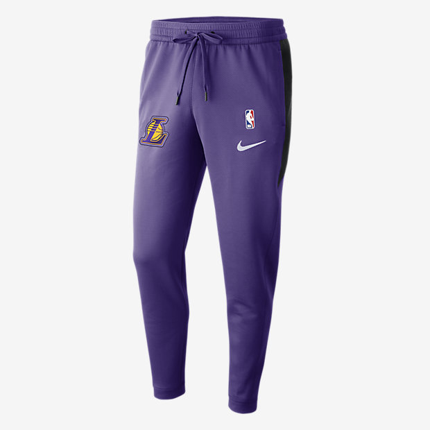 Мужские брюки НБА Los Angeles Lakers Nike Therma Flex Showtime 887230166498