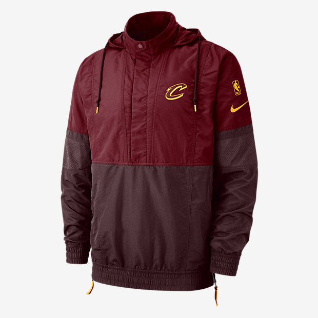 Мужская куртка НБА с капюшоном Cleveland Cavaliers Nike Courtside 091204541499
