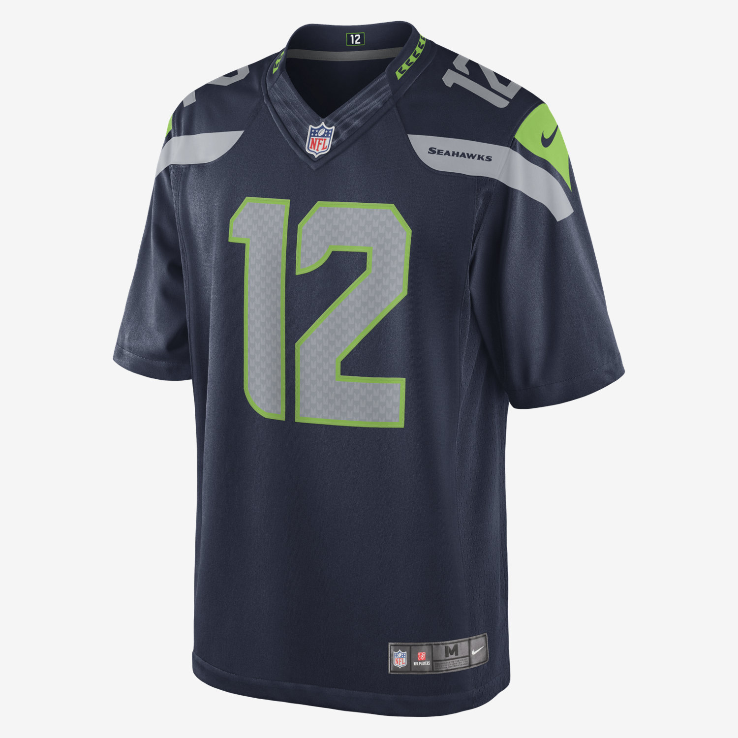 Nike Seahawks #24 Marshawn Lynch New Lights Out Black Men's Stitched ...