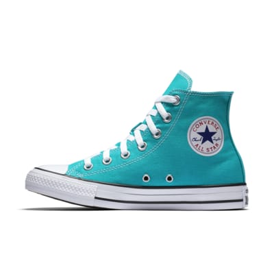 high top converse turquoise