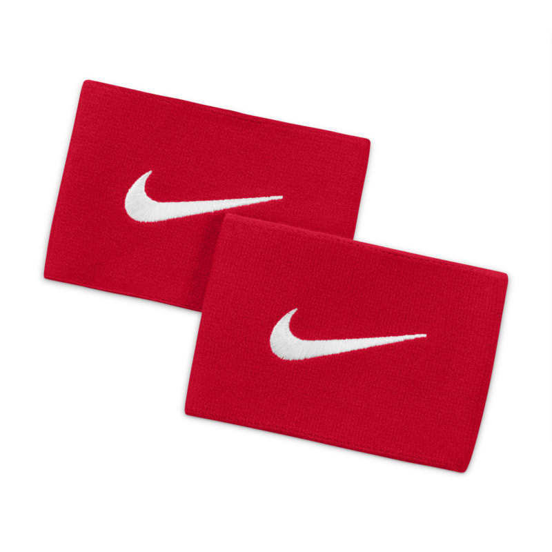 Fixations pour protege-tibias de football Nike Guard Stay II - Rouge