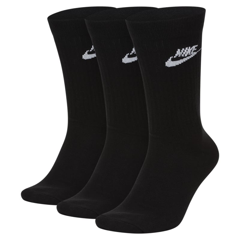 Nike Sportswear Everyday Essential Calcetines largos (3 pares) - Negro