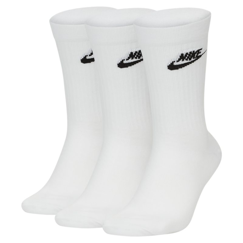 Nike Sportswear Everyday Essential Calcetines largos (3 pares) - Blanco