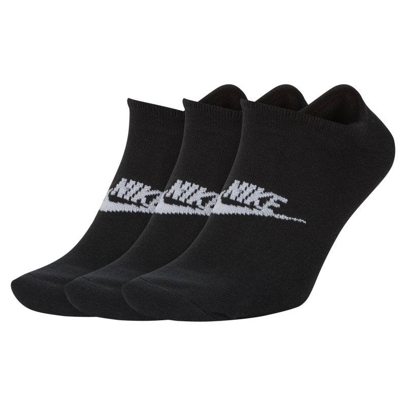 Nike Sportswear Everyday Essential Calcetines invisibles (3 pares) - Negro