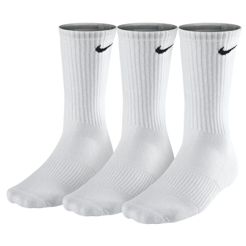 Chaussettes Nike Cotton Cushion Crew (3 paires) - Blanc