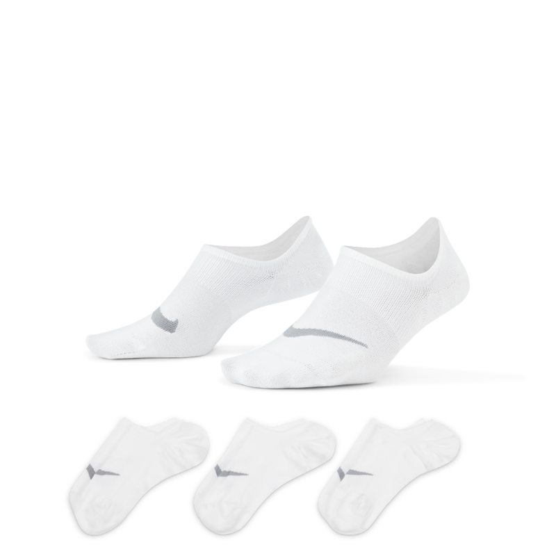 Nike Everyday Plus Lightweight Calcetines de entrenamiento sin puntera (3 pares) - Mujer - Blanco