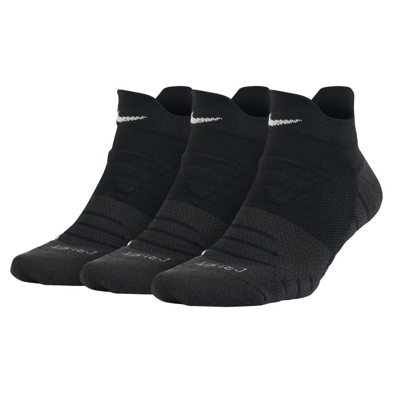 Chaussettes de training Nike Dry Cushion Low pour Femme (3 paires) - Noir