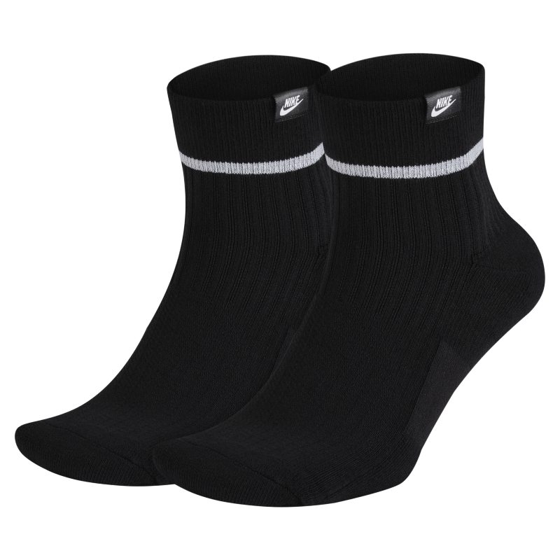 Socquettes Nike Essential (2 paires) - Noir