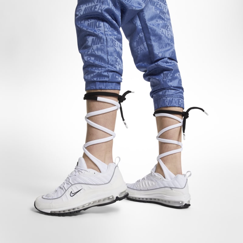 Chaussettes montantes lacees Nike pour Femme - Blanc