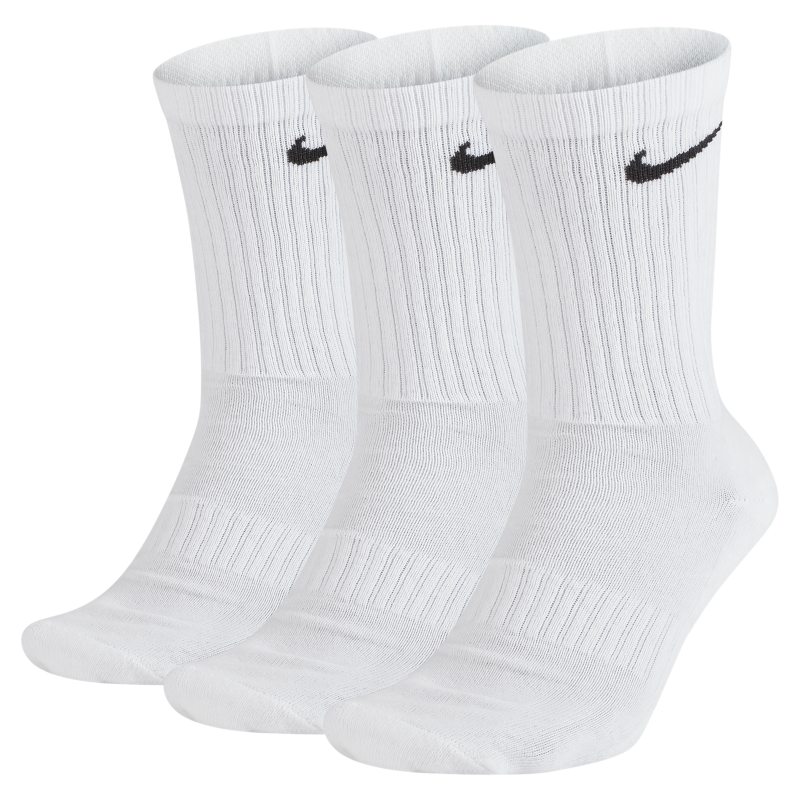 Nike Everyday Cushioned Calcetines largos de entrenamiento (3 pares) - Blanco