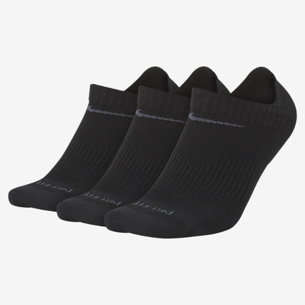Nike Dri-FIT Half-Cushion No-Show (3 Pair) Training Socks. Nike Store