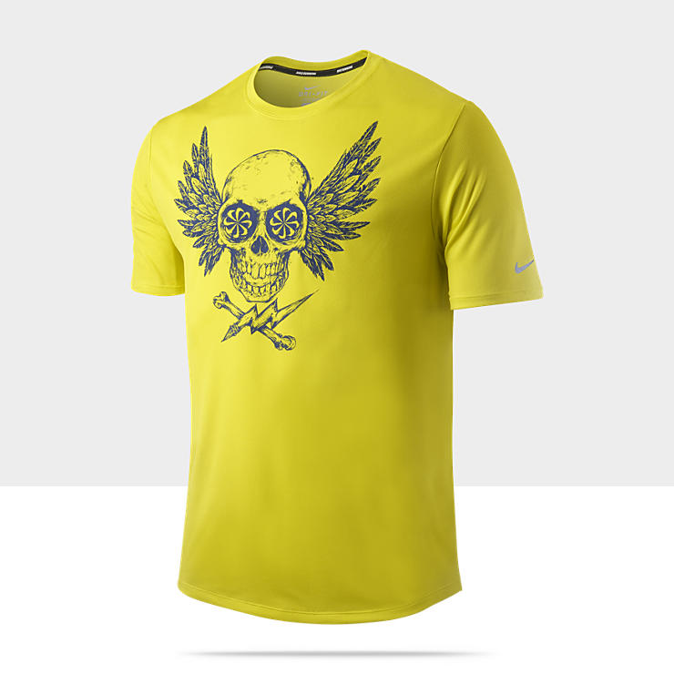 Camiseta de running Nike Challenger Skull   Hombre 451273_369_A