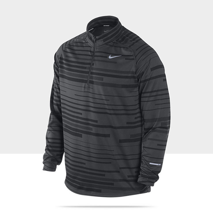 Nike Dri FIT Element Jacquard Print Half Zip Camiseta de running 