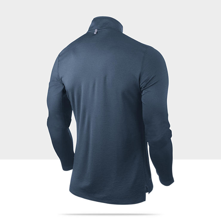 Nike Dri FIT Wool Half Zip Mens Running Shirt 502897_449_B