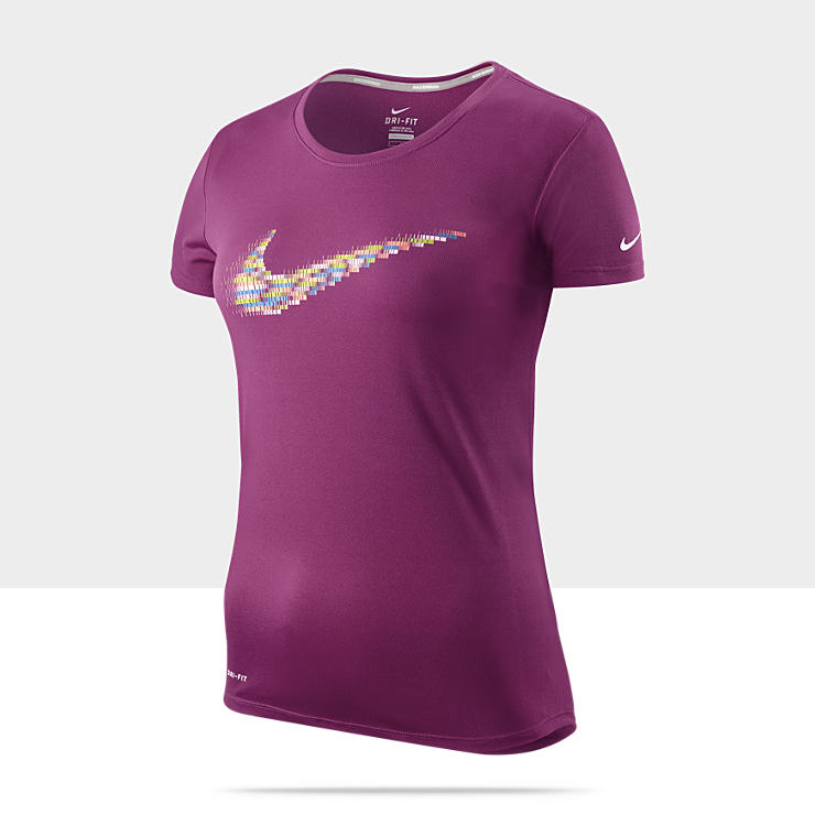 Nike Swoosh Blur Frauen Lauf T Shirt 481079_608_A